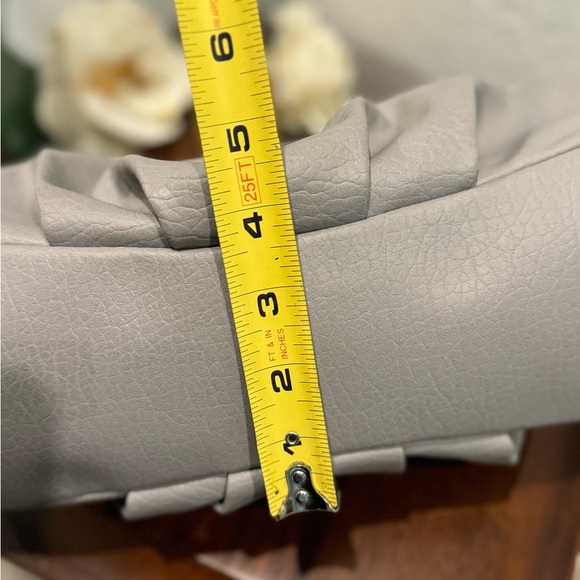 Juicy Couture Gray Leather with Royal Blue Interior Shoulder Purse - Picture 13 of 15